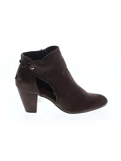 Pre-owned Report Ankle Boots In Green