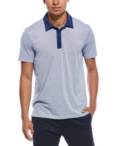 Report Collection 360 Movement Knit Polo Shirt In Blue