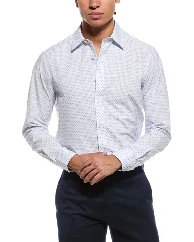 Report Collection 4-way Printed Woven Sport Shirt In White