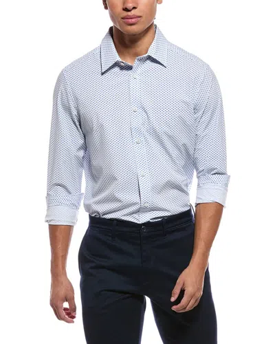 Report Collection 4-way Printed Woven Sport Shirt In White
