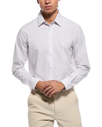 Report Collection 4-way Woven Sport Shirt In Brown