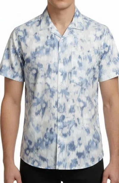 Report Collection Abstract Print Camp Shirt In Multi