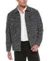Report Collection Boucle Woven Jacket In Gray