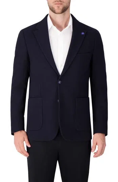 Report Collection Comfort Knit Sport Coat In Blue
