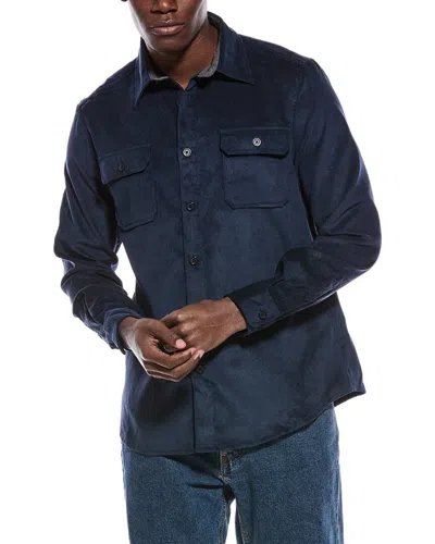 Report Collection Flex Corduroy Sport Shirt In Blue