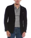 Report Collection Knit Wool-blend Sportcoat In Black