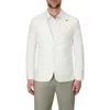 Report Collection Linen Blend Stretch Sport Coat In White
