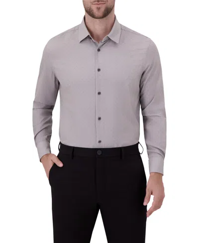 Report Collection Men's 4-way Solid Woven Dress Shirt In Purple