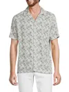 REPORT COLLECTION MEN'S FLORAL CAMP SHIRT