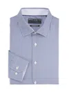 Report Collection Men's Geometric Spread Collar Dress Shirt In Blue