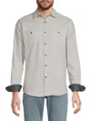 REPORT COLLECTION MEN'S HERRINGBONE SHIRT