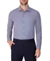 Report Collection Bubble Print Slim Fit Stretch Dress Shirt In Purple