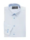 Report Collection Men's Motif Slim Dress Shirt In Blue