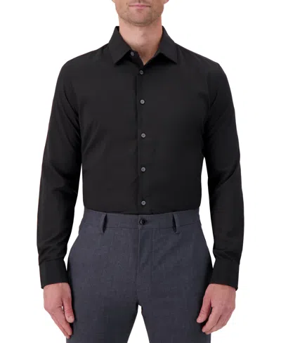 Report Collection Men's Slim-fit Solid Woven Shirt In 09 Black
