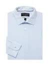 REPORT COLLECTION MEN'S STRIPED 4 WAY PERFORMANCE SLIM FIT SHIRT