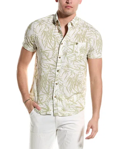 Report Collection Palm Print Shirt In Green