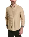 Report Collection Pique Print Sport Shirt In Beige