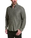 Report Collection Pique Print Sport Shirt In Grey