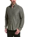 Report Collection Pique Print Sport Shirt In Grey