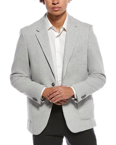 Report Collection Popcorn Texture Sportcoat In Gray
