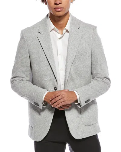 Report Collection Popcorn Texture Sportcoat In Gray