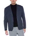 Report Collection Popcorn Textured Jacket In Blue