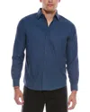 Report Collection Print Sport Shirt In Blue