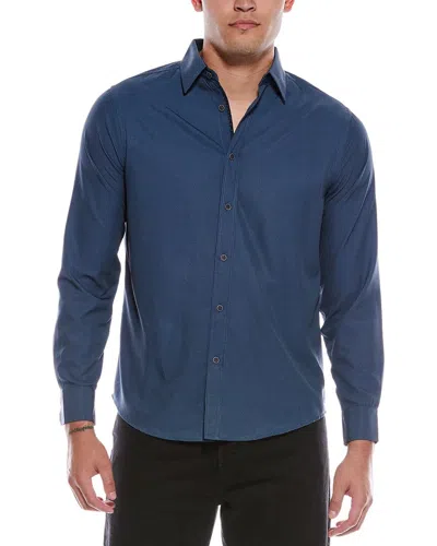 Report Collection Print Sport Shirt In Blue