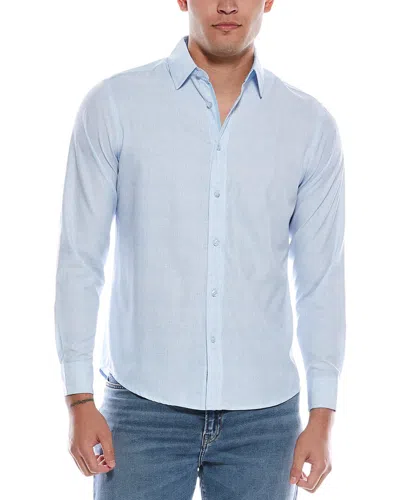 Report Collection Print Sport Shirt In Blue