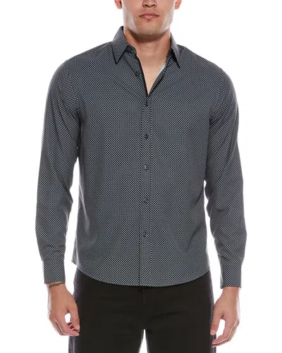Report Collection Print Sport Shirt In Gray