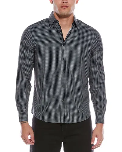 Report Collection Print Sport Shirt In Gray