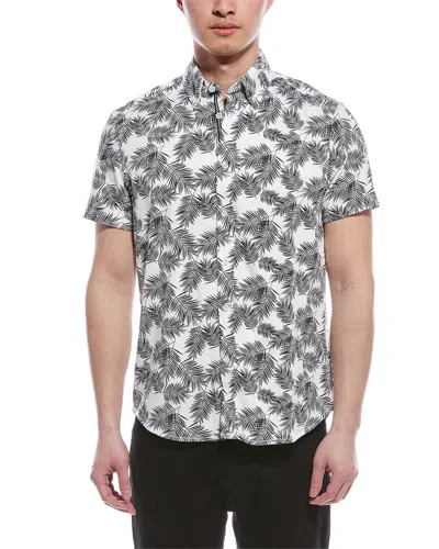 Report Collection Seersucker Shirt In Black