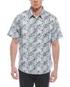 Report Collection Tropical Print Woven Linen-blend Sport Shirt