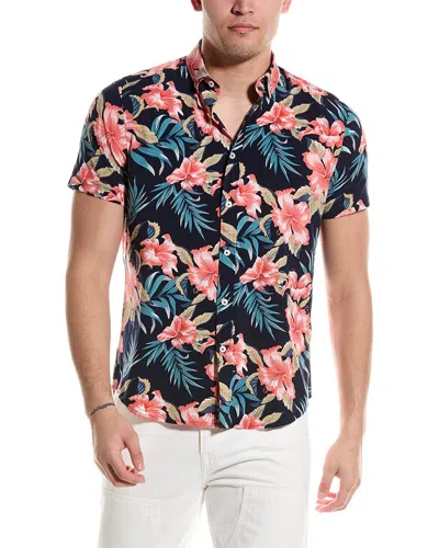 Report Collection Tropical Shirt In Blue