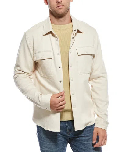 Report Collection Twill Woven Overshirt In White