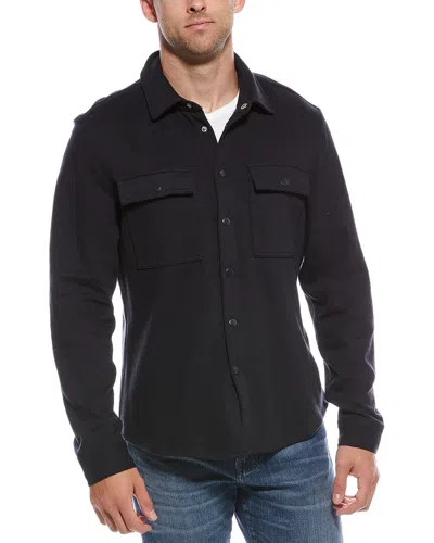 Report Collection Twill Woven Overshirt In Black