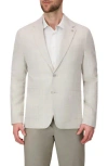Report Collection Two Button Linen Blend Stretch Plaid Jacket