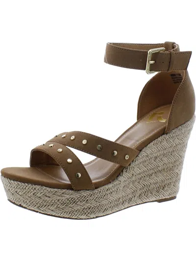 Report Elliot Womens Comfort Insole Manmade Wedge Sandals In Multi