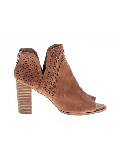 Pre-owned Report Heels In Brown