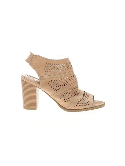 Pre-owned Report Heels In Brown