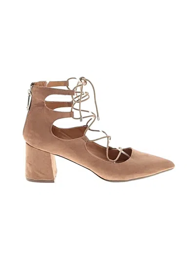 Pre-owned Report Heels In Tan