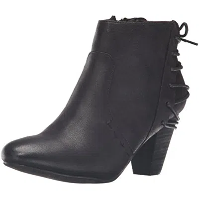 Report Milla Womens Faux Leather Heels Ankle Boots In Black