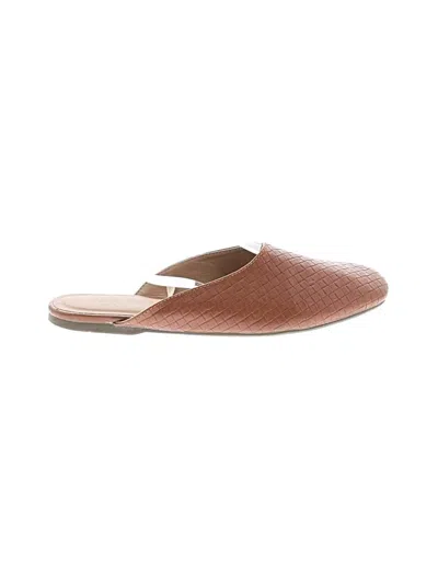 Pre-owned Report Mule/clog In Tan