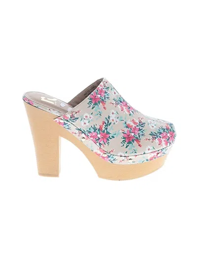 Pre-owned Report Mule/clog In White
