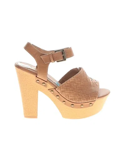 Pre-owned Report Sandals In Brown