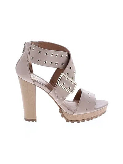 Pre-owned Report Sandals In Gray