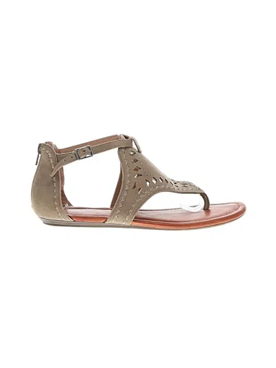 Pre-owned Report Sandals In Tan