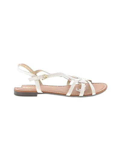 Pre-owned Report Sandals In White