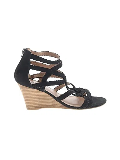 Pre-owned Report Wedges In Black