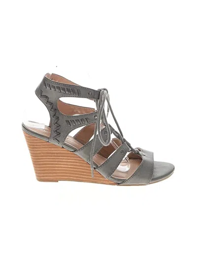 Pre-owned Report Wedges In Gray